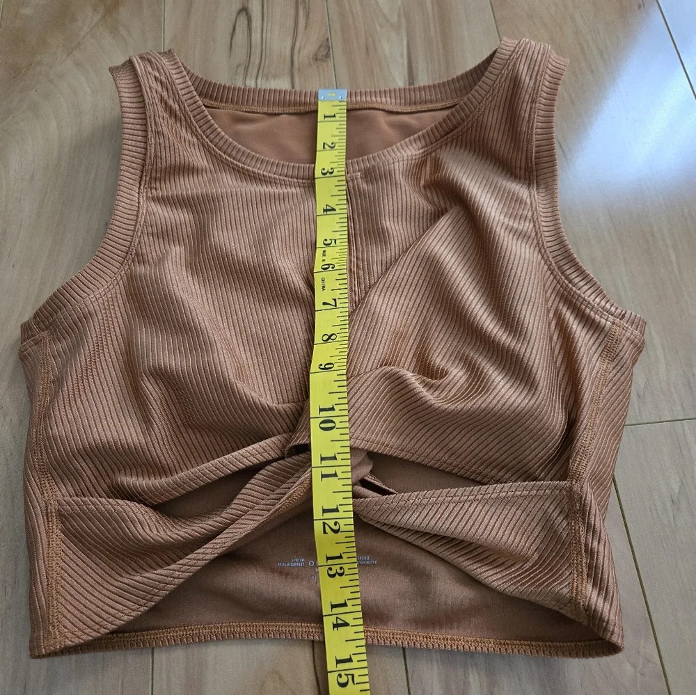 Offline by Aerie | copper metallic ribbed crop tank top size XLarge - Picture 10 of 10